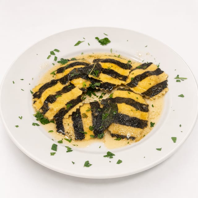 Lobster Ravioli In Vodka Sauce Or Alfredo.